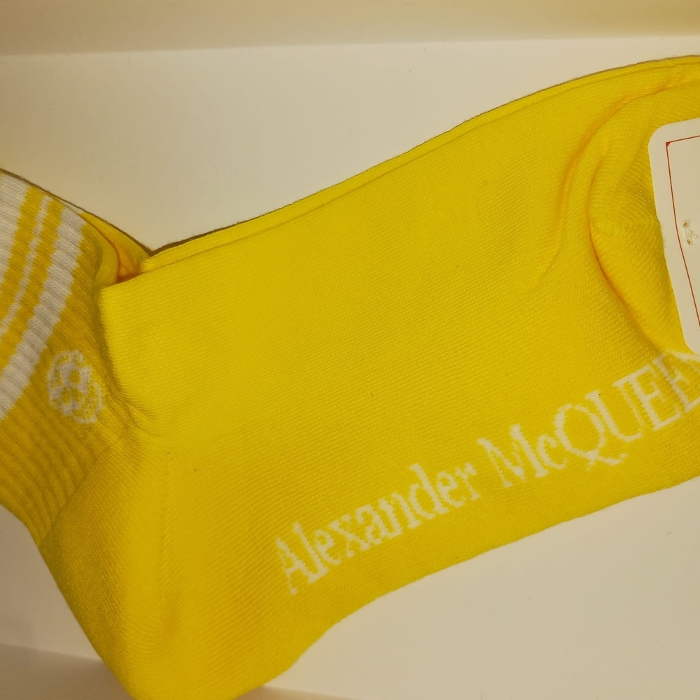 Alexander McQueen Yellow Socks for Men